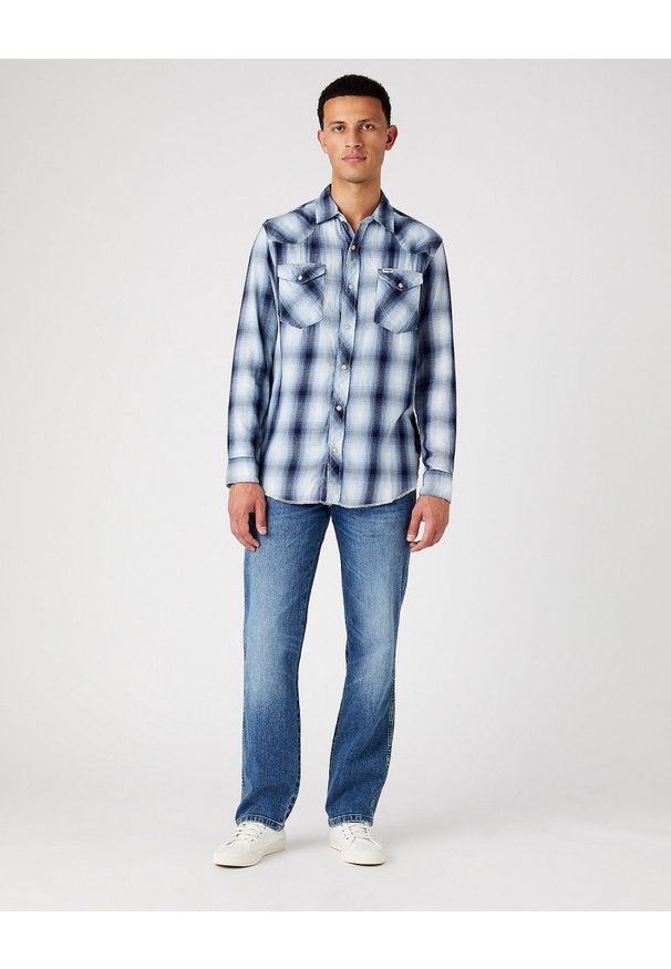 Wrangler - WRANGLER TEXAS MĘSKIE SPODNIE JEANSOWE DARK WATERS W1215929V 112145765