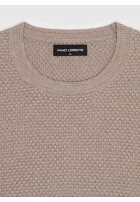 Pako Lorente - PAKO LORENTE - Sweter męski w kolorze beżowym. Kolor: czarny, beżowy. Materiał: wełna, bawełna. Sezon: jesień #4