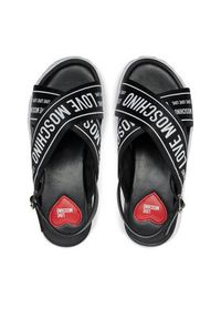 Love Moschino - LOVE MOSCHINO Sandały JA16315I0IIX300A Czarny. Kolor: czarny. Materiał: skóra #4