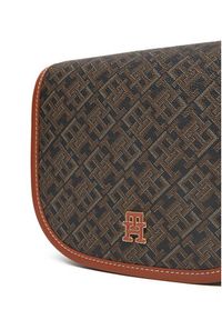 TOMMY HILFIGER - Tommy Hilfiger Torebka Th Monoplay Leather Saddle Bag AW0AW17414 Czarny. Kolor: czarny. Materiał: skórzane #4