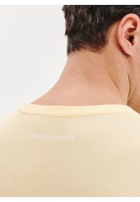 Pako Lorente - PAKO LORENTE – Bawełniany żółty t-shirt. Okazja: na co dzień. Kolor: czerwony, żółty, oliwkowy. Materiał: bawełna. Styl: casual #7