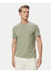 Tommy Jeans T-Shirt Linear Chest DM0DM21780 Zielony jasny Slim Fit. Kolor: zielony. Materiał: bawełna #1
