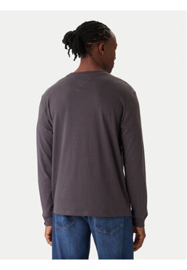 Tommy Jeans Longsleeve Chest Linear DM0DM21594 Szary ciemny Regular Fit. Kolor: szary. Materiał: bawełna. Długość rękawa: długi rękaw