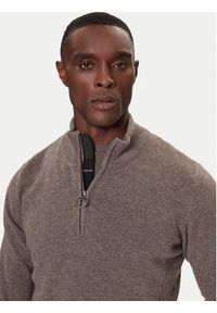 Barbour Sweter Holden MKN0837OL76 Zielony Regular Fit. Kolor: zielony. Materiał: wełna #4