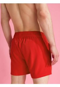 outhorn - Spodenki plażowe męskie - czerwone. Kolor: czerwony. Materiał: poliester, materiał, elastan. Długość: krótkie #8
