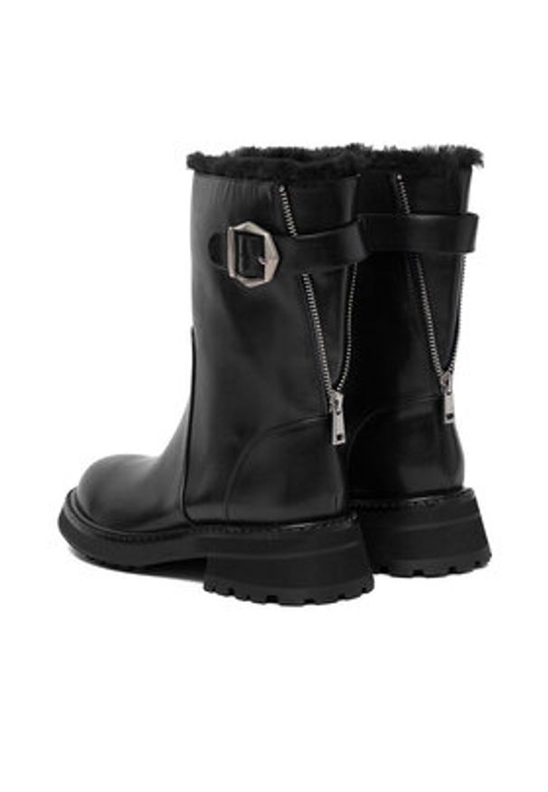 Badura Botki EO-CECILIA-2521-86-1 Czarny. Kolor: czarny. Materiał: skóra