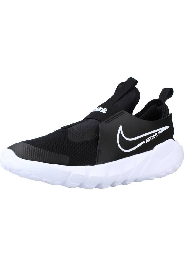 Buty do chodzenia dla dzieci Nike Flex Runner 2 GS. Zapięcie: bez zapięcia. Kolor: czarny. Materiał: materiał, syntetyk, tkanina. Szerokość cholewki: normalna. Model: Nike Flex. Sport: turystyka piesza