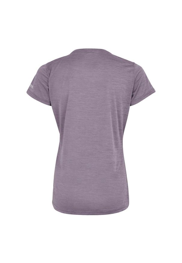 Regatta - Koszulka sportowa damska Fingal Edition szybkoschnąca. Kolor: fioletowy. Długość rękawa: krótki rękaw. Długość: krótkie. Sport: turystyka piesza