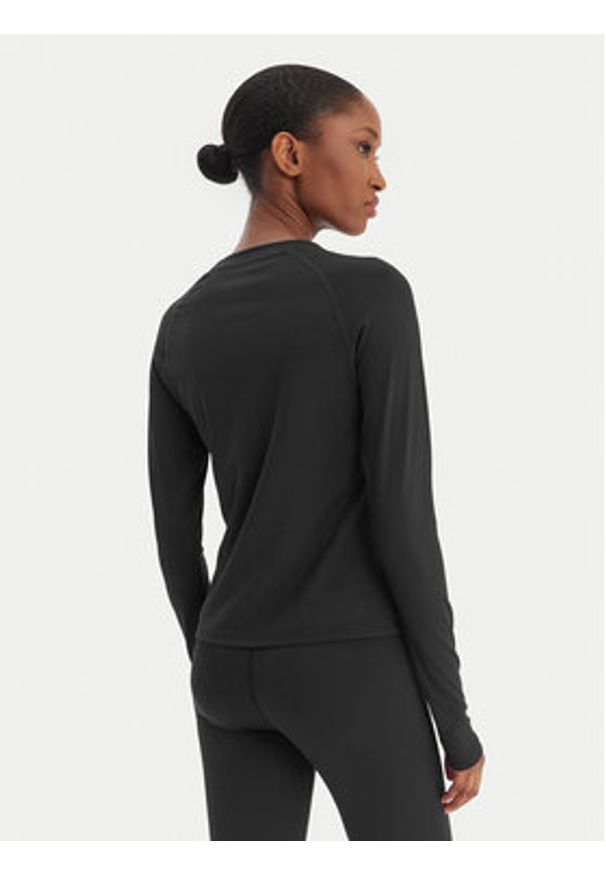 Reebok Koszulka techniczna RK25604CCW Czarny Slim Fit. Kolor: czarny. Materiał: syntetyk