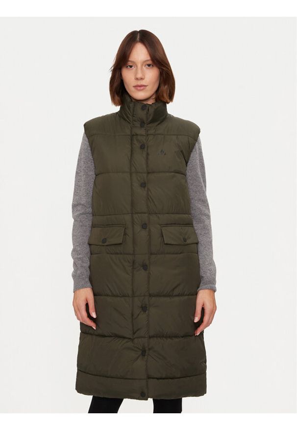 Whistler Kamizelka Amaretto W Long Puffer W234602 Zielony Regular Fit. Kolor: zielony. Materiał: syntetyk