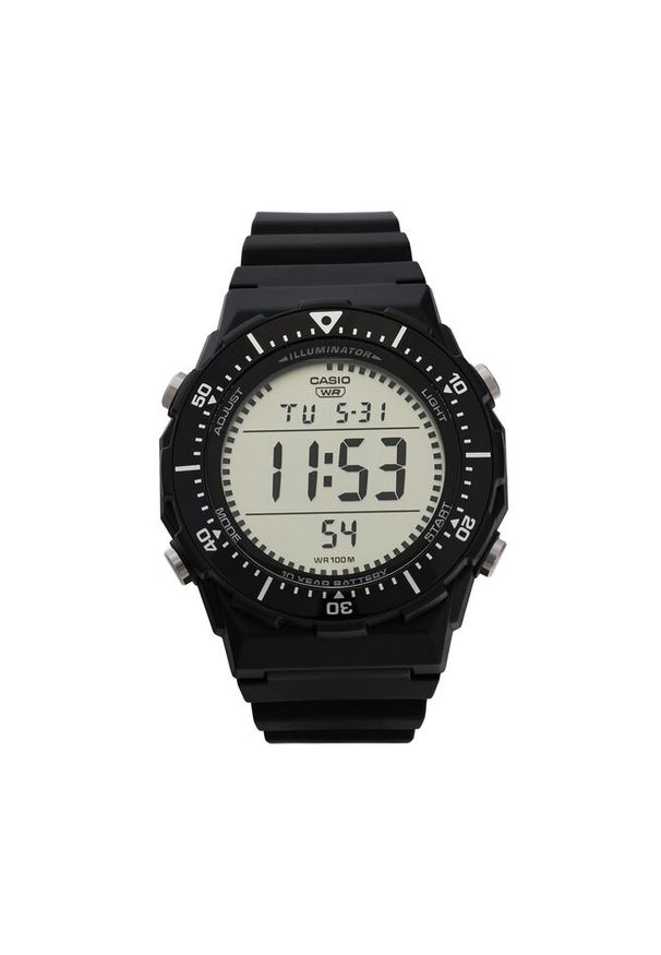 Zegarek Casio. Kolor: czarny. Styl: sportowy