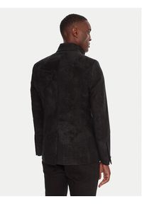 Karl Lagerfeld - KARL LAGERFELD Marynarka Glory 155220 554023 Czarny Regular Fit. Typ kołnierza: dekolt w karo. Kolor: czarny. Materiał: bawełna #4