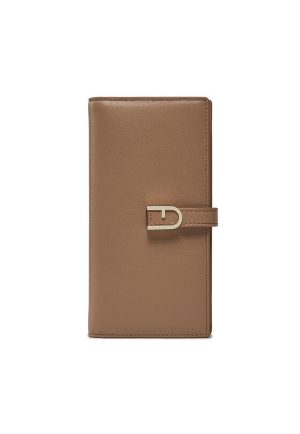 Furla Duży Portfel Damski Flow Continental Bifold WP00402-BX2045-1257S-1007 Beżowy. Kolor: beżowy. Materiał: skóra