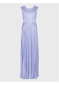 Kontatto Sukienka wieczorowa M1419 Fioletowy Regular Fit. Kolor: fioletowy. Materiał: syntetyk. Styl: wizytowy