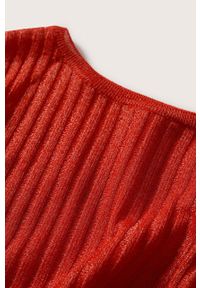 mango - Mango sweter Gala damski kolor czerwony lekki. Kolor: czerwony #6