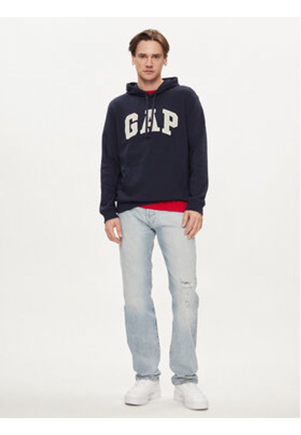 GAP - Gap Bluza 868453-01 Granatowy Regular Fit. Kolor: niebieski. Materiał: bawełna