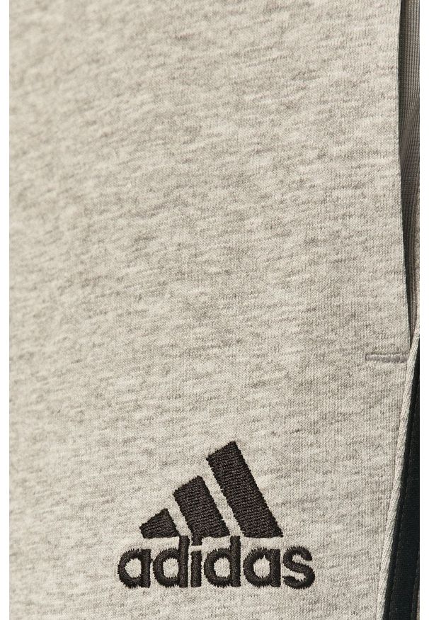 Adidas - adidas - Spodnie. Kolor: szary. Materiał: dzianina