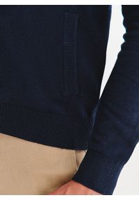 Pako Lorente - PAKO LORENTE – Granatowy rozpinany sweter z kieszeniami. Okazja: na co dzień. Kolor: niebieski. Materiał: wełna, poliamid, bawełna. Sezon: jesień. Styl: casual #10