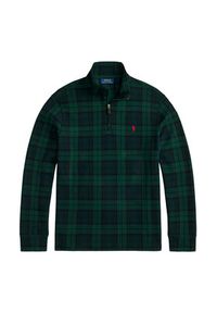 Polo Ralph Lauren Sweter 710981459001 Zielony Regular Fit. Typ kołnierza: polo. Kolor: zielony. Materiał: bawełna #5
