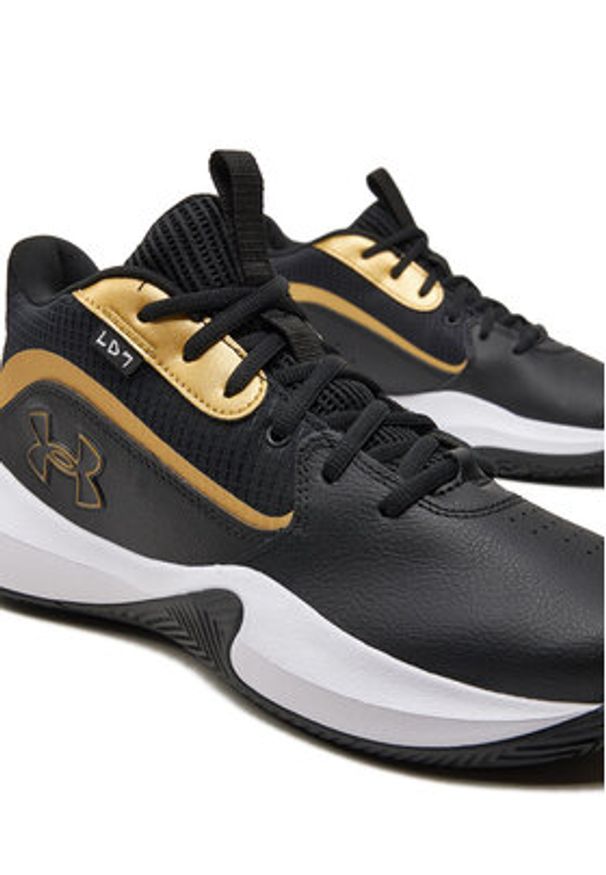 Under Armour Buty do koszykówki UA Lockdown 7 3028512 Czarny. Kolor: czarny. Materiał: skóra. Sport: koszykówka