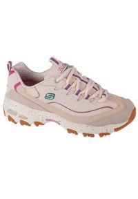 skechers - Buty do chodzenia damskie Skechers D'lites Bold Views. Kolor: wielokolorowy. Materiał: tkanina, materiał, skóra, syntetyk. Sport: turystyka piesza