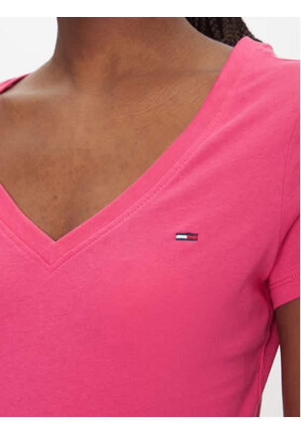 Tommy Jeans Komplet 2 t-shirtów DW0DW21367 Kolorowy Slim Fit. Materiał: bawełna. Wzór: kolorowy