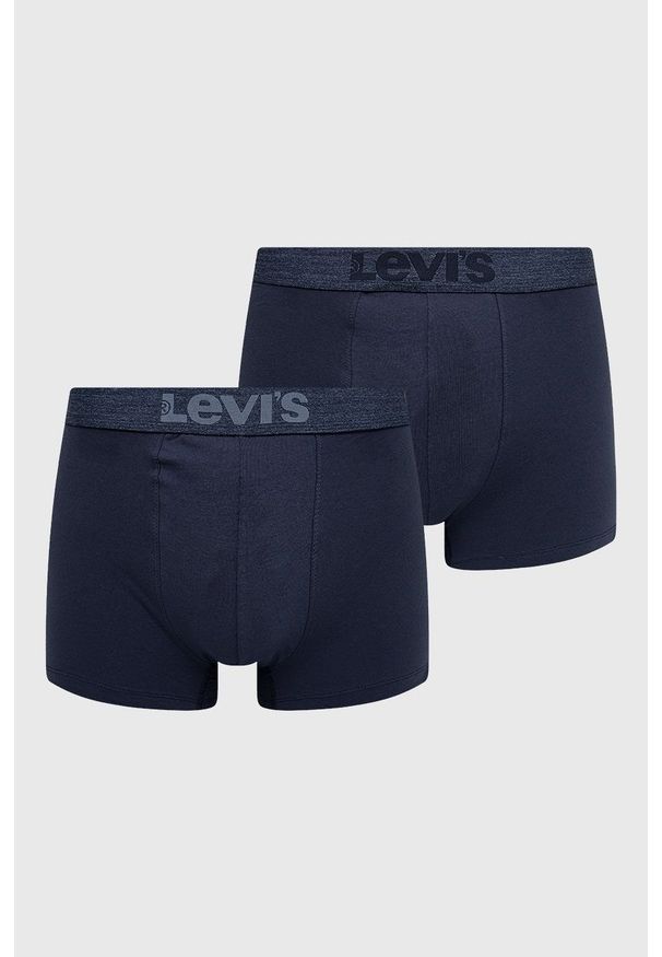 Levi's® - Levi's Bokserki (2-pack) kolor granatowy. Kolor: niebieski. Materiał: bawełna