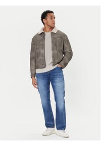 Guess Kurtka z imitacji skóry M5BL0I W2500 Brązowy Regular Fit. Kolor: brązowy. Materiał: skóra #4