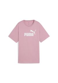 Puma - Damska luźna koszulka Essentials z logo No.1 PUMA Poised Pink. Kolor: różowy. Materiał: guma. Wzór: nadruk. Sport: fitness