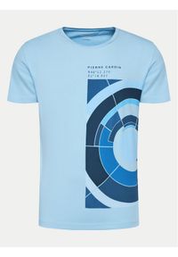 Pierre Cardin T-Shirt 21040/000/2100 Niebieski Modern Fit. Kolor: niebieski. Materiał: bawełna