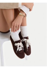 Gino Rossi - GINO ROSSI Sneakersy C-GR025 Brązowy. Kolor: brązowy. Materiał: zamsz, skóra #9