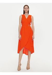 Morgan Sukienka letnia 241-ROAN Pomarańczowy Regular Fit. Kolor: pomarańczowy. Materiał: syntetyk. Sezon: lato