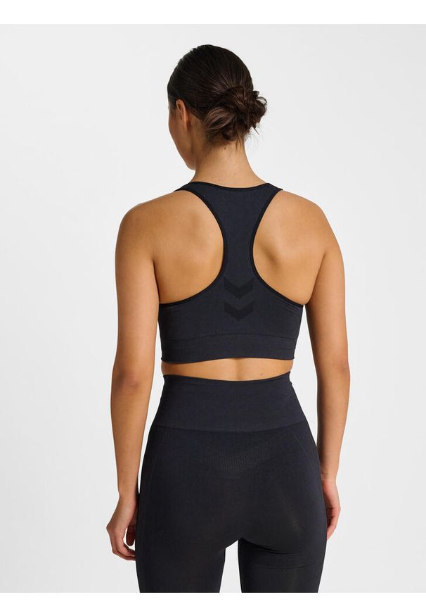 Stanik fitness cardio Hummel hmltif. Kolor: czarny. Materiał: materiał. Sport: fitness