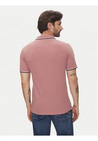 Lindbergh Polo 30-404010 Różowy Relaxed Fit. Typ kołnierza: polo. Kolor: różowy. Materiał: bawełna #3