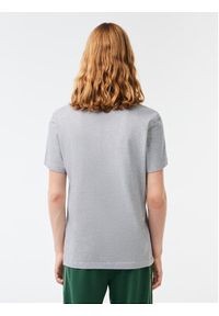 Lacoste T-Shirt TH1285 Szary Regular Fit. Kolor: szary. Materiał: bawełna