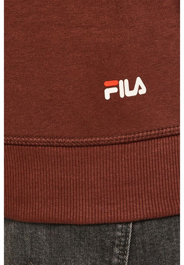 Fila - FILA - Bluza 681090. Okazja: na co dzień. Kolor: brązowy. Materiał: materiał. Styl: casual