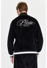Philipp Plein - PHILIPP PLEIN Czarny dres męski z aksamitu, Rozmiar M. Kolor: czarny. Materiał: dresówka. Sport: bieganie #5