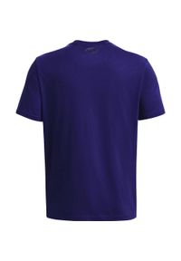 Under Armour - Koszulka Męska Z Logo. Kolor: niebieski. Sport: turystyka piesza