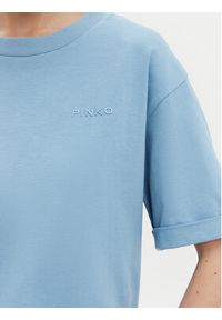 Pinko - PINKO T-Shirt 104882 A2HN Niebieski Regular Fit. Kolor: niebieski. Materiał: bawełna #4
