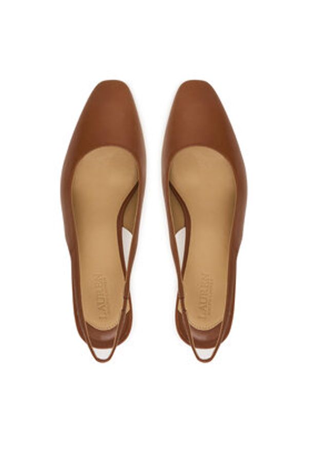 Lauren Ralph Lauren - LAUREN RALPH LAUREN Czółenka 802P00096002 Brązowy. Kolor: brązowy. Materiał: skóra