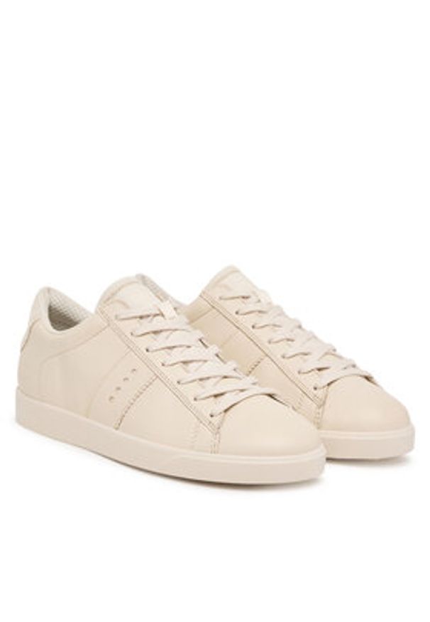 ecco - ECCO Sneakersy Street Lite 21280359113 Écru. Materiał: skóra