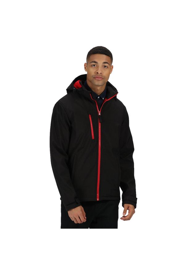 Regatta - Softshell Z Kapturem Męski Venturer. Typ kołnierza: kaptur. Kolor: niebieski. Materiał: softshell. Sport: turystyka piesza