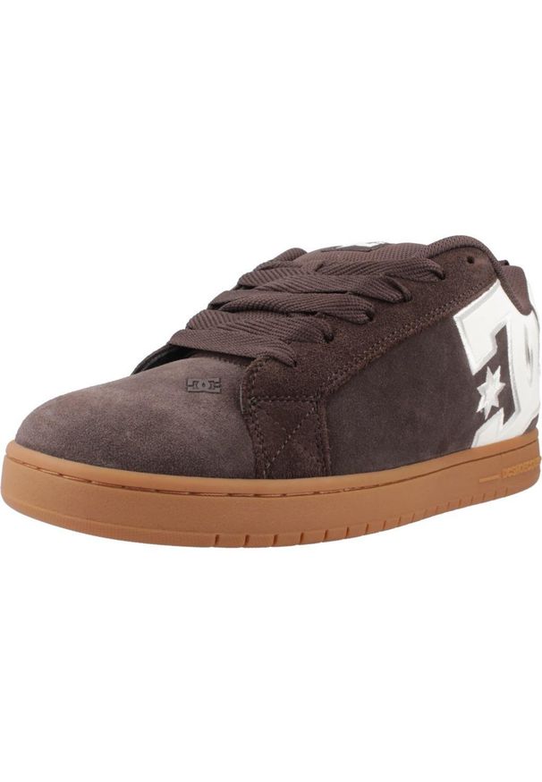 DC Shoes - Tenisówki Dc Model Court Graffik M Kolor Brązowy. Kolor: brązowy. Materiał: syntetyk, tkanina, skóra