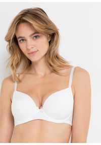 bonprix - Biustonosz push-up na fiszbinach z bawełny organicznej (2 szt.). Kolor: czarny. Materiał: bawełna. Rodzaj stanika: push-up #1