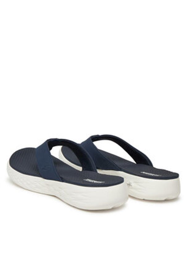 skechers - Skechers Japonki On-The-Go 600-Vacay 140702/NVY Granatowy. Kolor: niebieski. Materiał: materiał