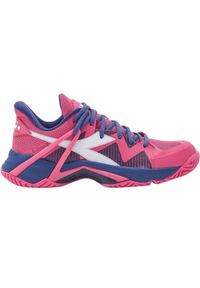 Buty tenisowe damskie Diadora B.Icon 2 AG. Kolor: różowy, biały, wielokolorowy, niebieski. Sport: tenis