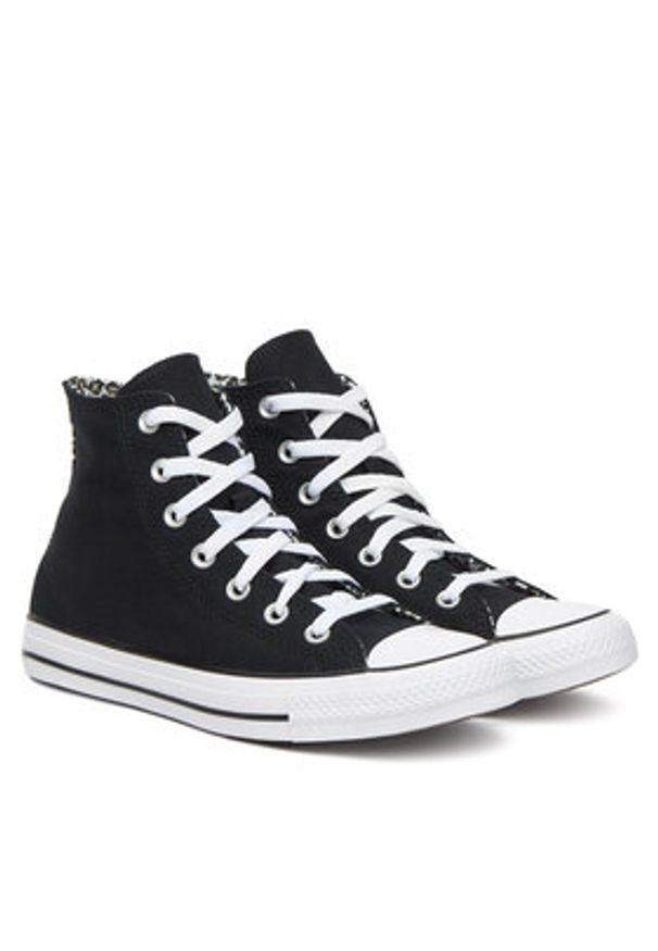 Converse Trampki Chuck Taylor All Star Leopard A14940C Czarny. Kolor: czarny. Materiał: materiał