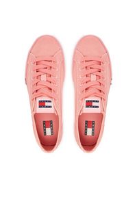 Tommy Jeans Tenisówki Archive Vulc Y2K Washed Canvas EN0EN02957 Różowy. Kolor: różowy. Materiał: materiał #6