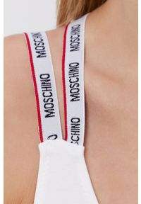 Moschino Underwear Biustonosz sportowy kolor biały. Kolor: biały. Rodzaj stanika: odpinane ramiączka #4