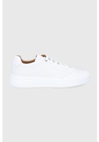 BOSS - Boss Buty skórzane Baltimore kolor biały. Nosek buta: okrągły. Zapięcie: sznurówki. Kolor: biały. Materiał: skóra